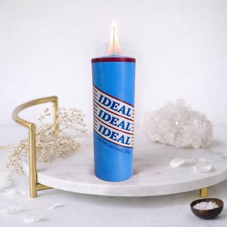 VELA DE  7 DIAS AZUL CLARO