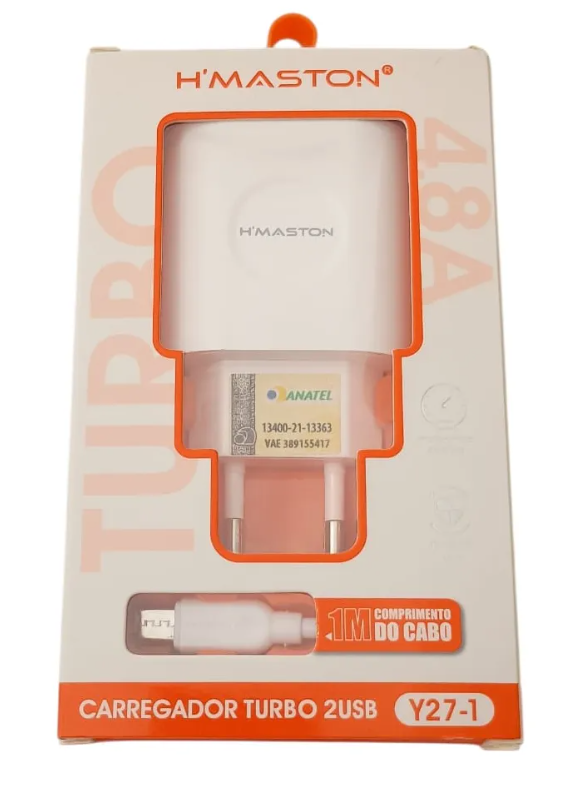 H´maston Carregador Usb + Cabo 1 Metro