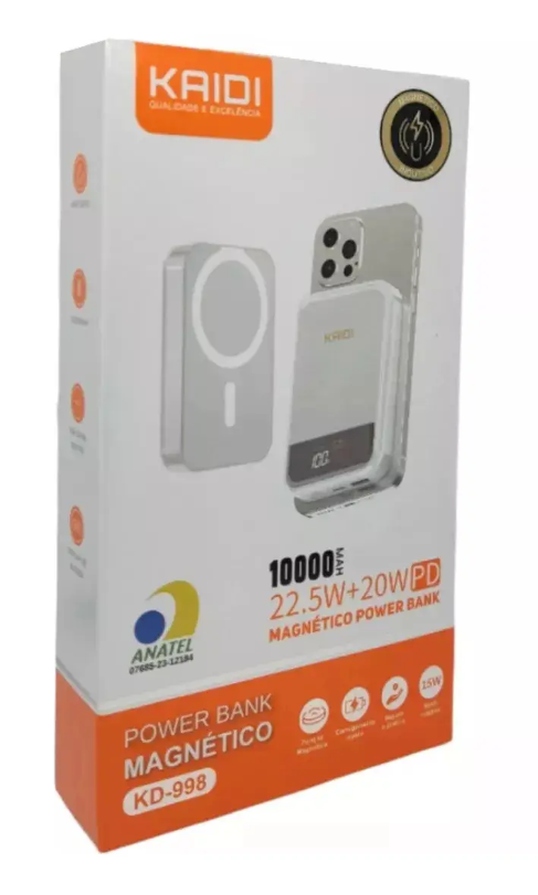 Kaidi Kd998 Turbo 10000mah Tipo C E Usb