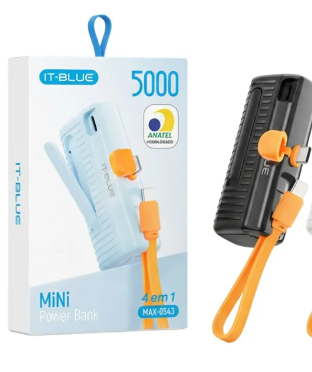 Mini Carregador Portatil Power Bank Para Celular 5000mah