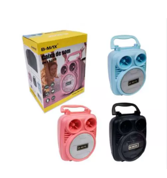 Caixa De Som Portátil Sem Fio Bluetooth B-MAX