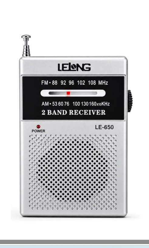Mini Rádio Portátil De Bolso Am/fm + Fone Com 2 Pilhas
