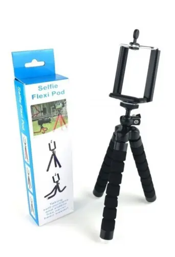 Tripé Flexi Pod Preto Celular Flexível Mini Câmera Mesa Portátil Adicionar aos favoritos R$ 16 , 75