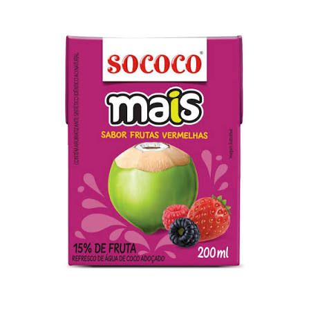 ÁGUA DE COCO SABOR FRUTAS VERMELHAS