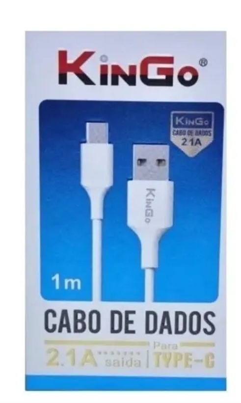 Cabo Usb Carregador E Dados 2,1a Tipo C 1m