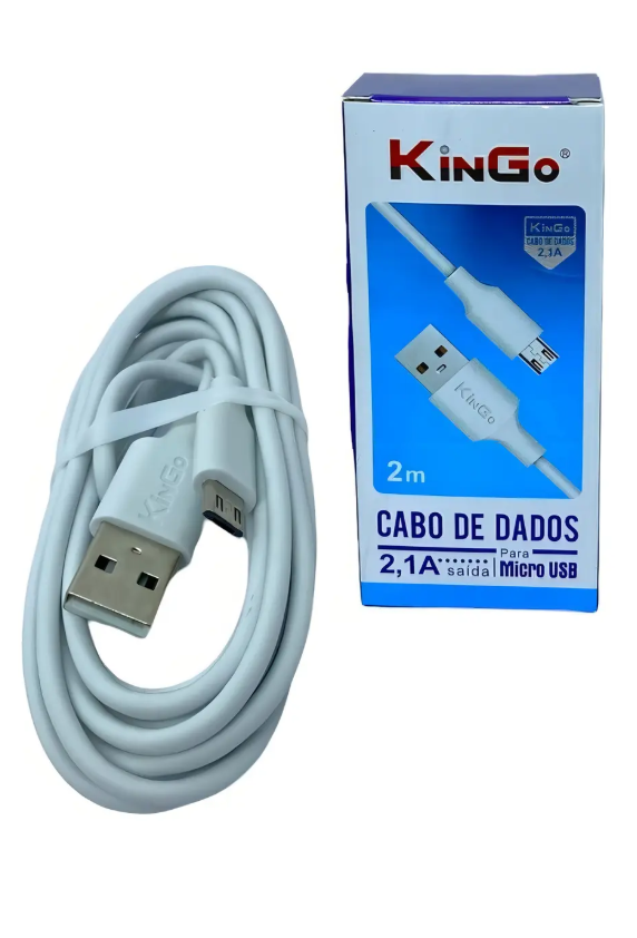 Cabo KinGo USB para Micro-USB de 1 m, Branco