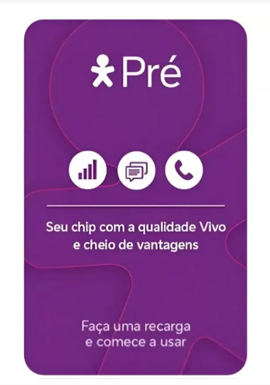 Chip Vivo Pré Sem Recarga
