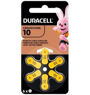 PILHA AUDITIVA DURACELL + 10