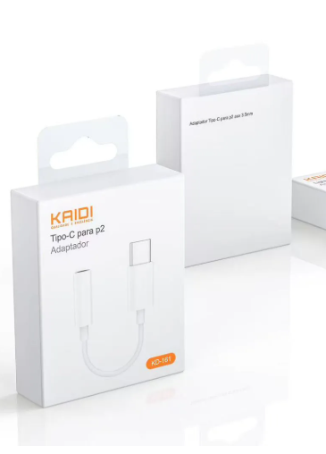 Adaptador TIPO-C Para P2 Kaidi KD-161