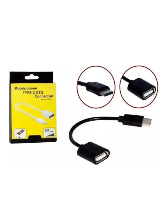 Cabo Adaptador USB-C OTG Tipo-C para USB 3.0 Mobile Phone