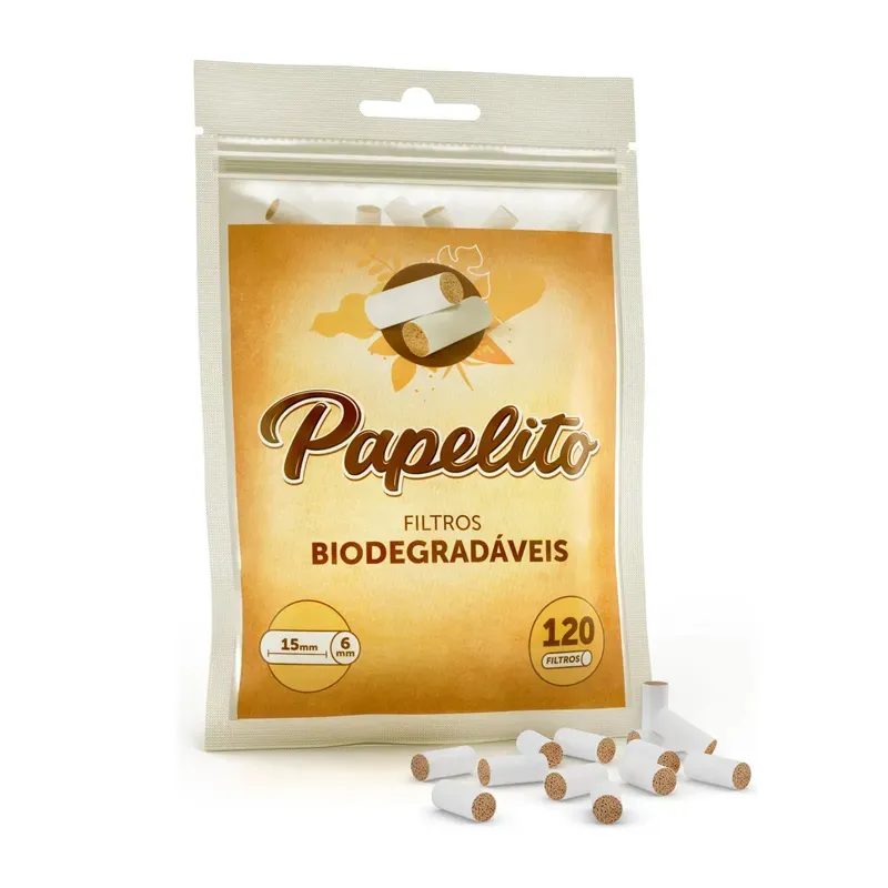 FILTRO PAPELITO BIODEGRADÁVEIS 120 FILTROS