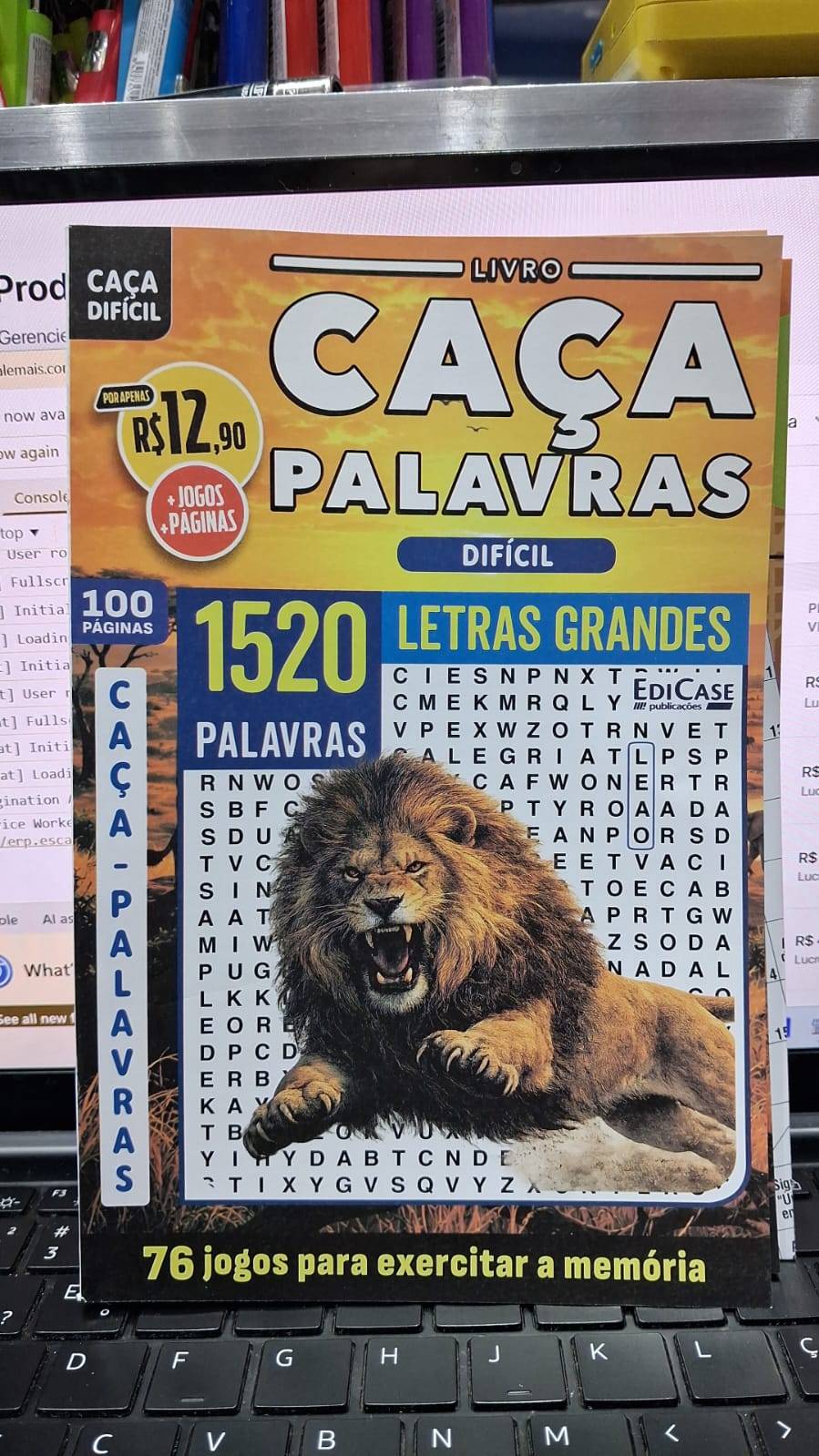 LIVRO CAÇA PALAVRAS DIFICIL