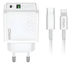 CARREGADOR IPHONE TURBO PD 20W KAIDI KD-670CL