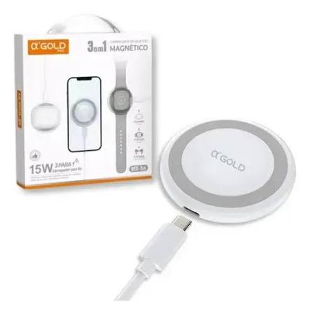 CARREGADOR SEM FIO MAGNETICO 3 em 1 BTE-56