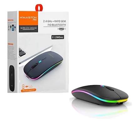 MOUSE LUMINOSO E-1300 PRO