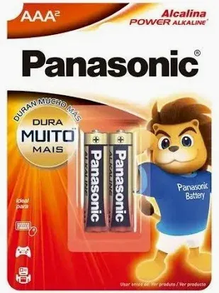 PILHA PANASONIC ALCALINA AAA2