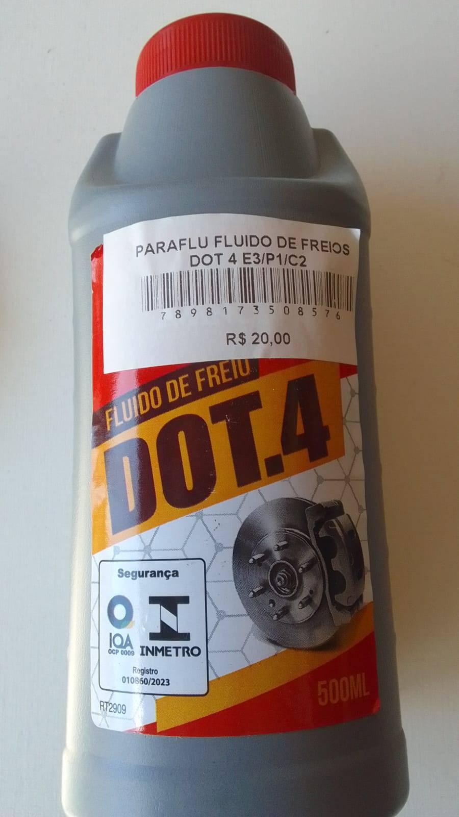 FLUIDO DE FREIOS DOT 4 E3/P1/C2