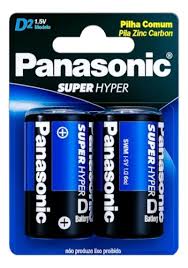 PILHA PANASONIC D2 ZINC