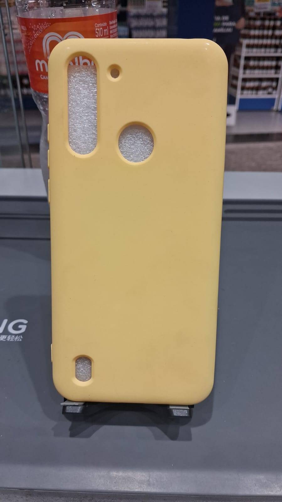 CAPA CASE MOTO G 8 AMARELA
