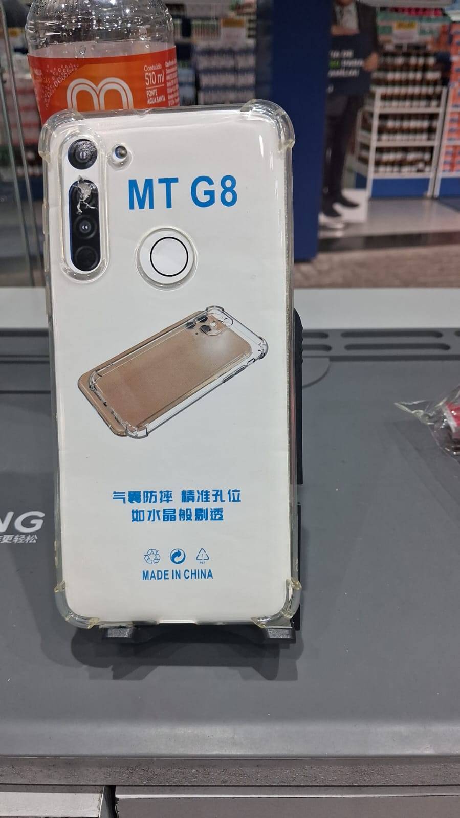CAPA TRANSPARENTE MOTO G 8