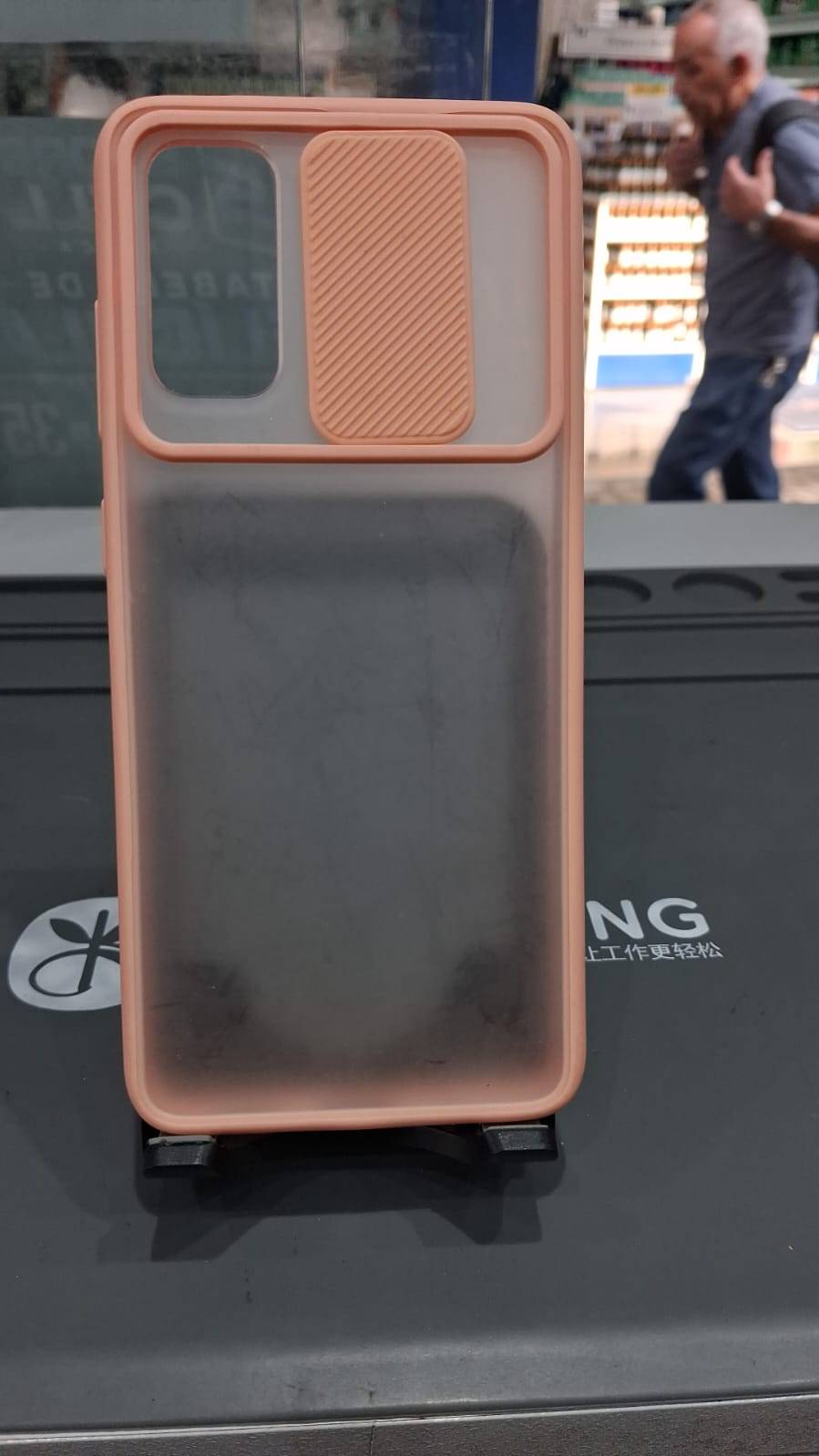 CAPA S20 TRANSPARENTE ROSA