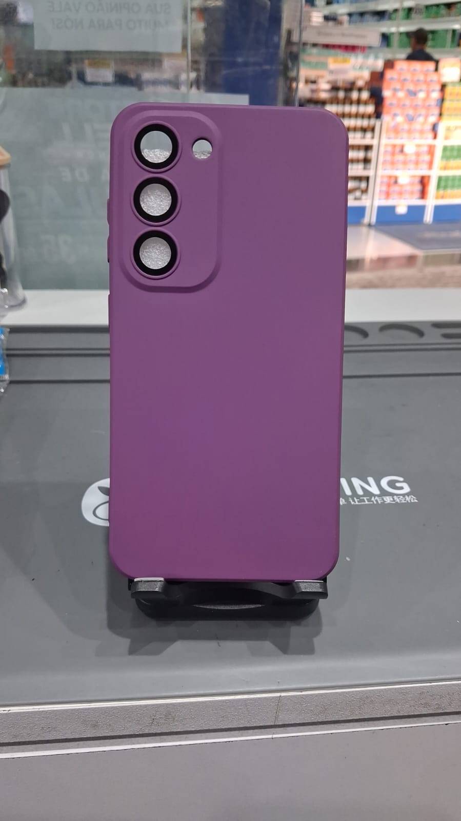 CAPA S22 ROXA COM PROTEÇÃO DE CAMERA
