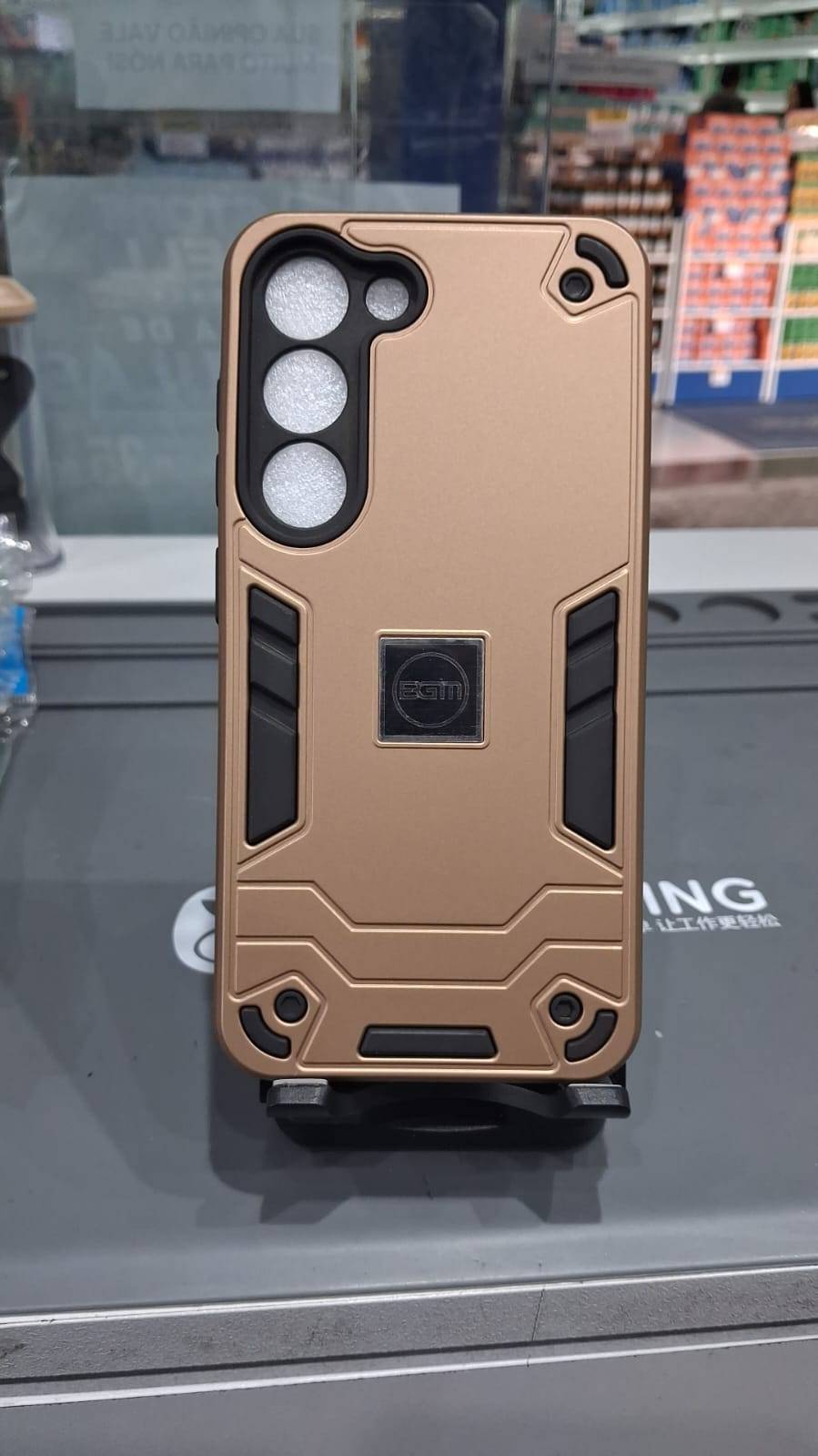 CAPA S22 ANTI IMPACTO DOURADA