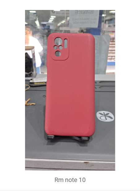 CAPA REALMI NOTE 10 VERMELHO