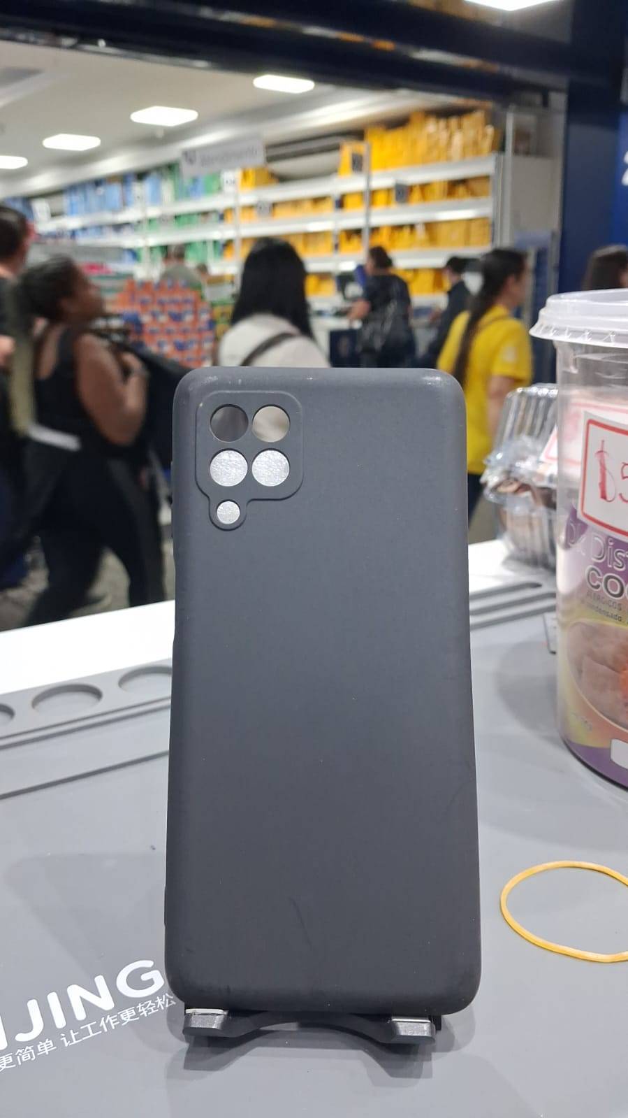 CAPA CASE M62 CINZA