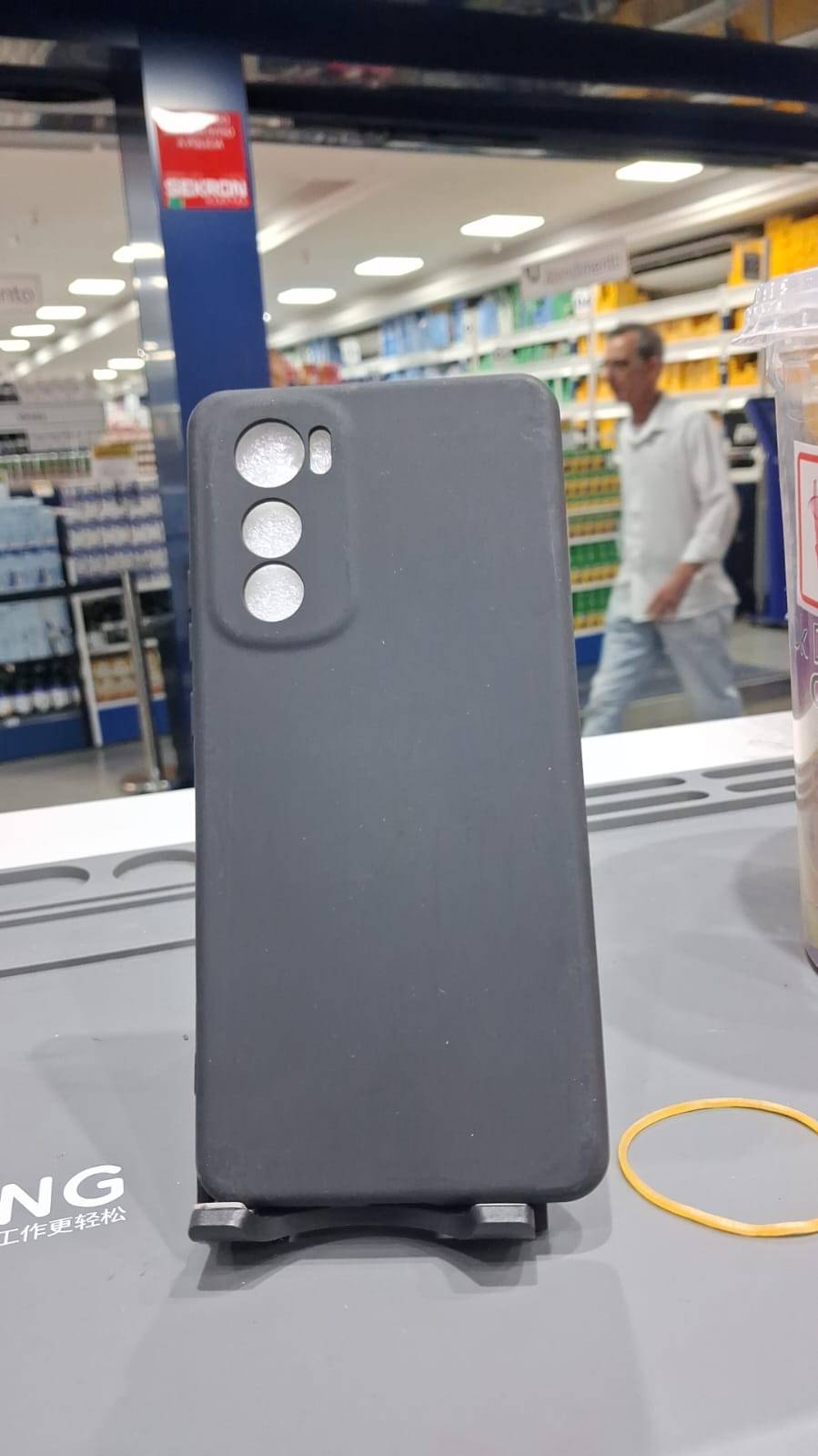 CAPA CASE EDGE 30  CINZA