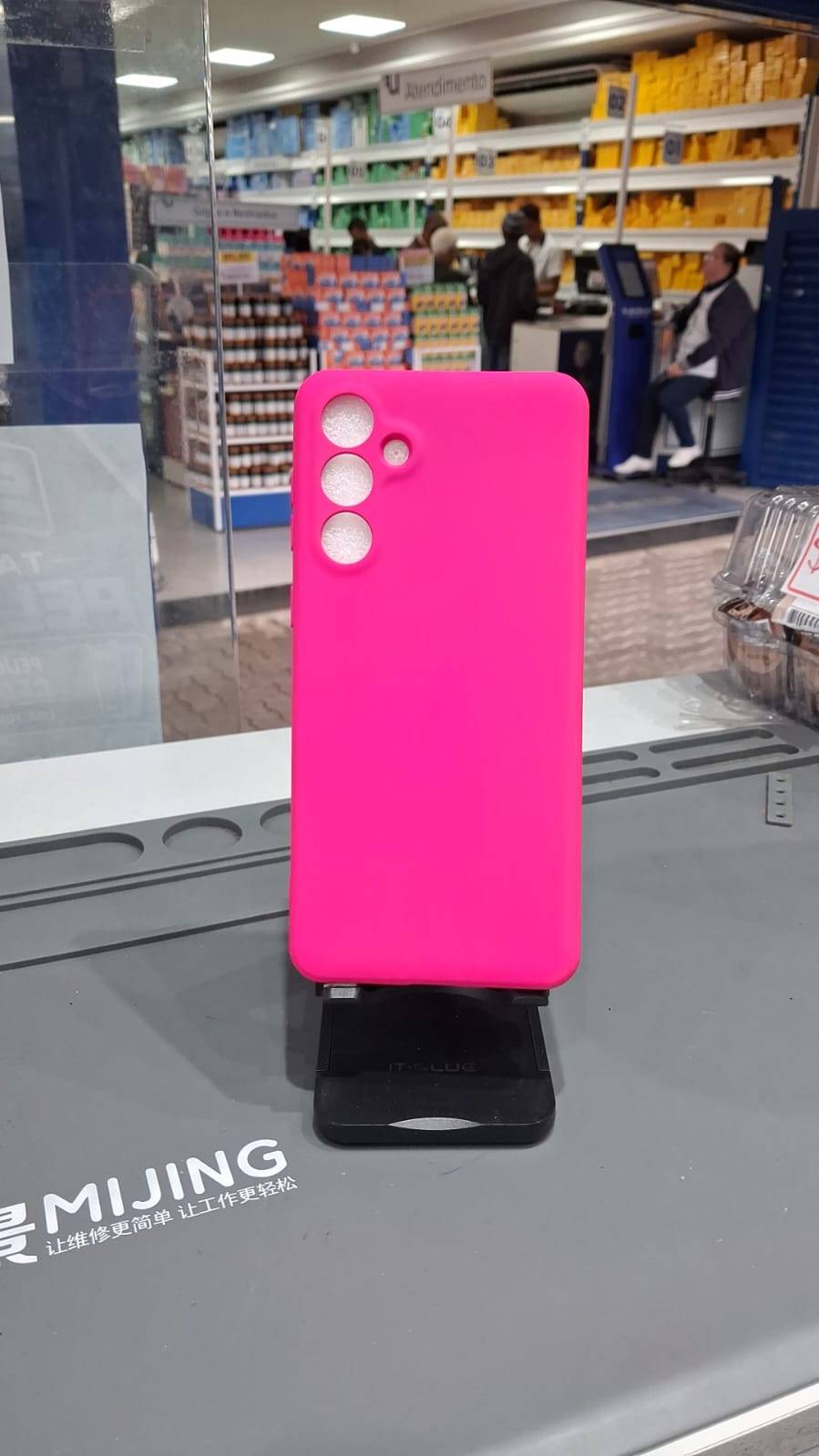 CAPA CASE ROSA FLORECENTE M55