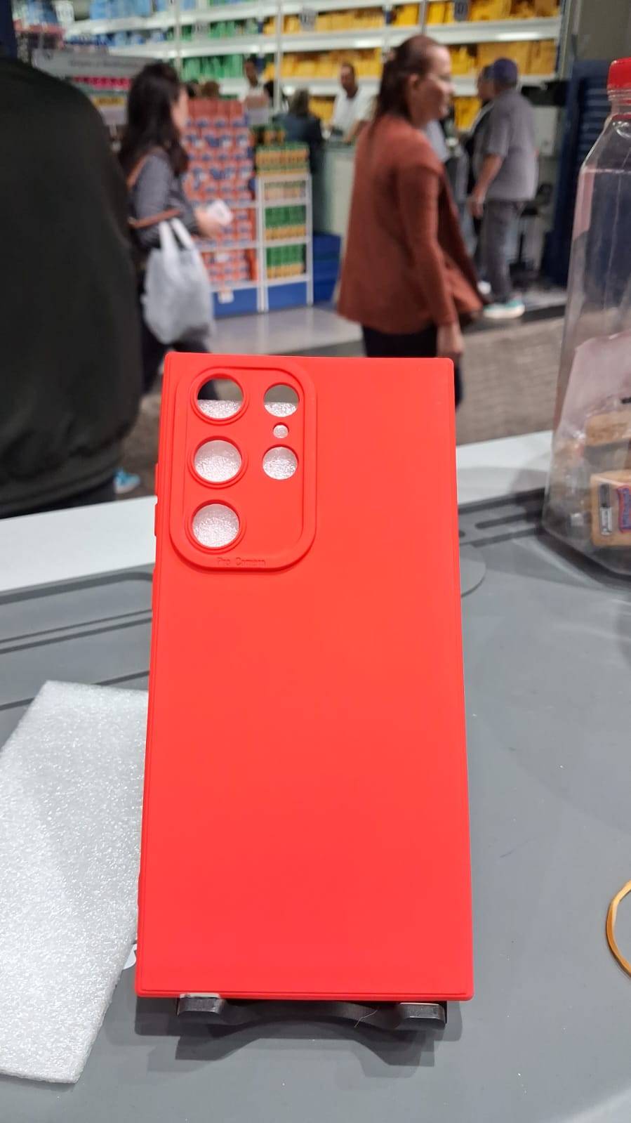 CAPA CASE S23 ULTRA VERMELHA