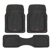 TAPETE PVC BANDEJA BLOCKER PRETO 3 PEÇAS UNIVERSAL