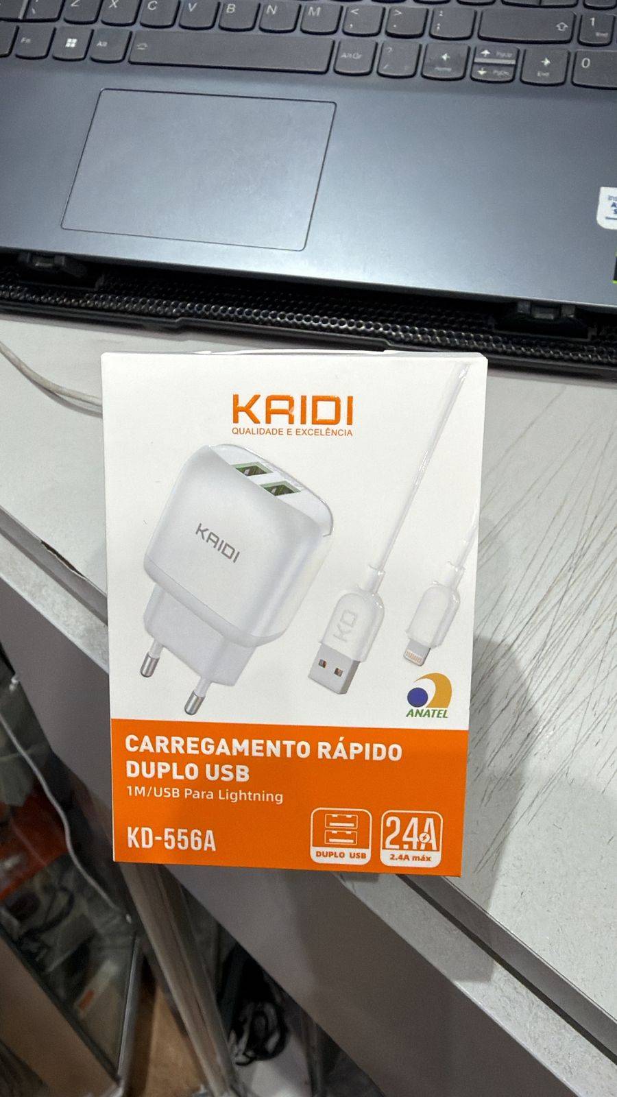 CARREGAMENTO  RAPIDO DUPLO  IPHONE USB KD-556A
