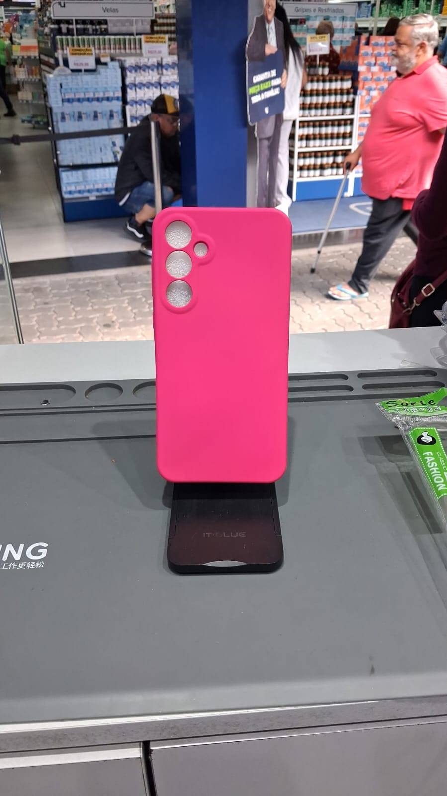 CAPA CASE ROSA CHOQUE A35