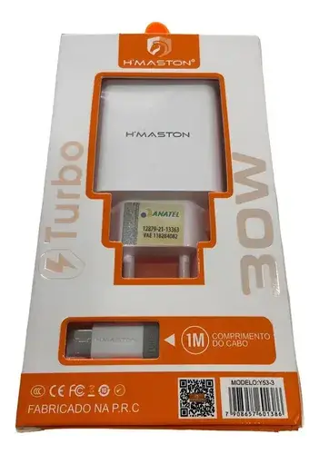 CARREGADOR H'MASTON 4.8A TIPO C Y45-C