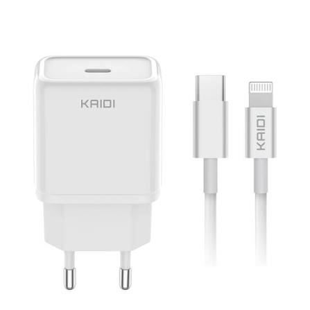 CARREGADOR KAIDI TIPO C PARA LIGHTNING