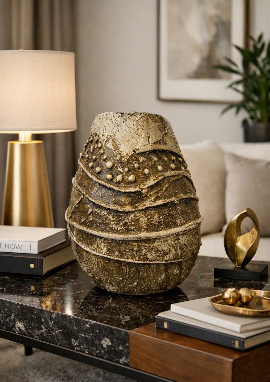 VASO GAIA DECORATIVO E EXCLUSIVO- 28,5X21,5