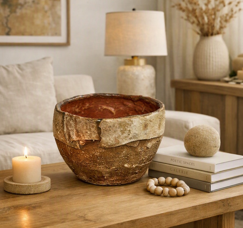 VASO LUNA DECORATIVO E EXCLUSIVO-13,5X19X19