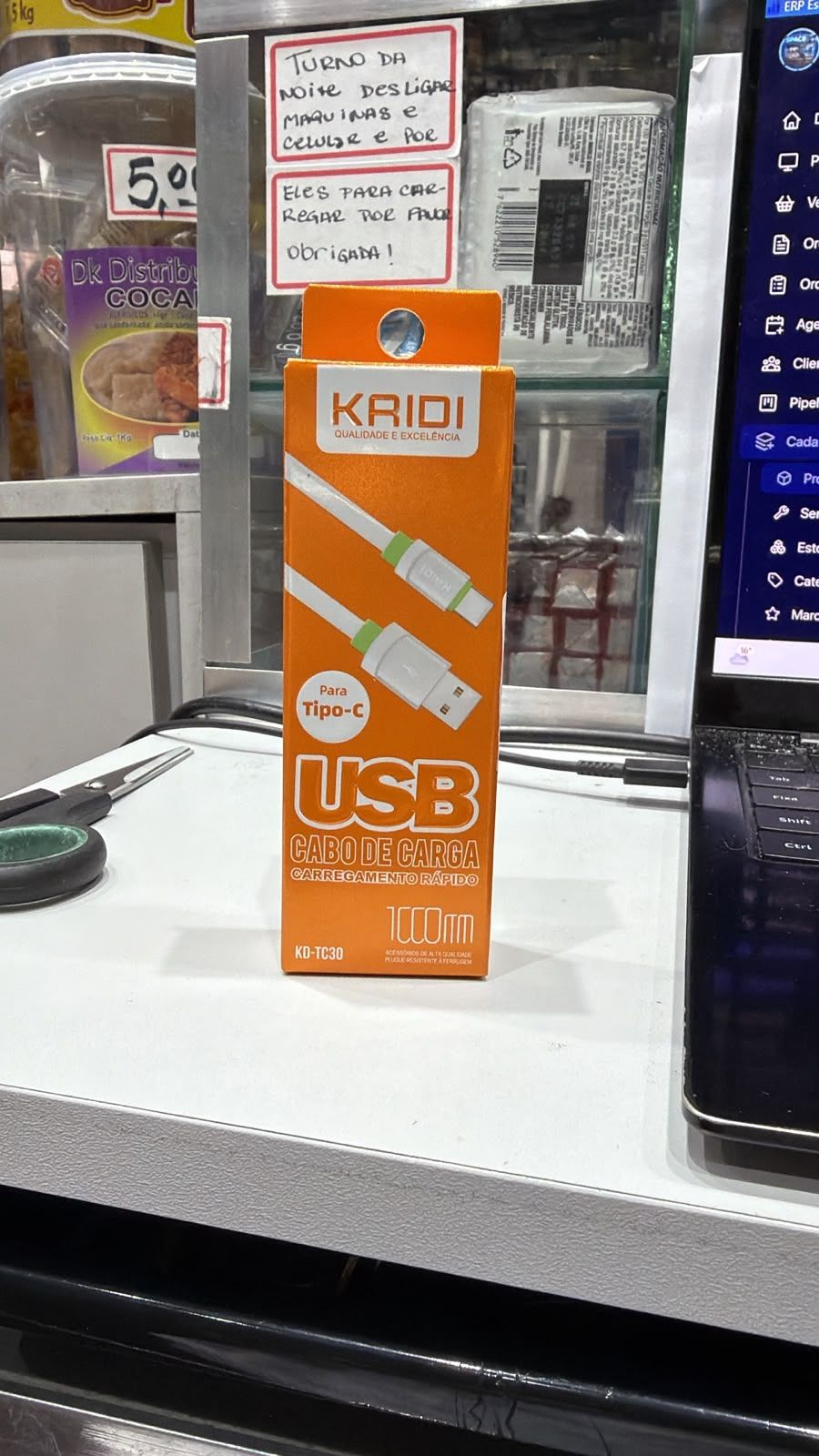 KAIDI- CABO USB TIPO C 1MT KD-TC30
