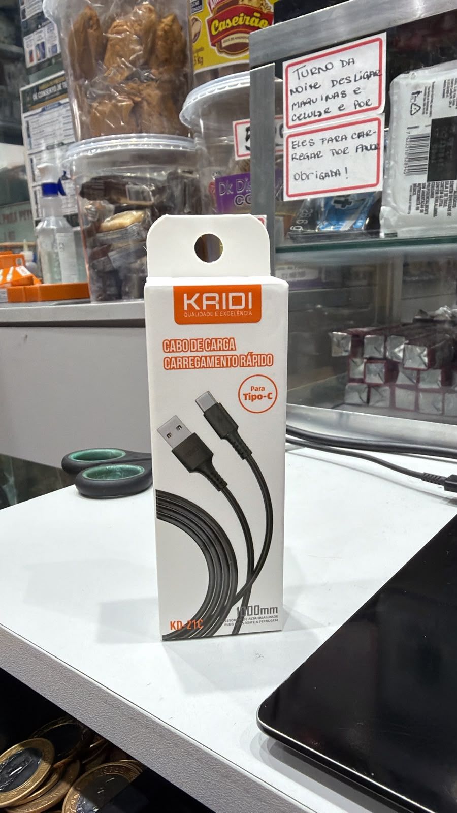 KAIDI- CABO USB TIPO C 2MT KD-21C
