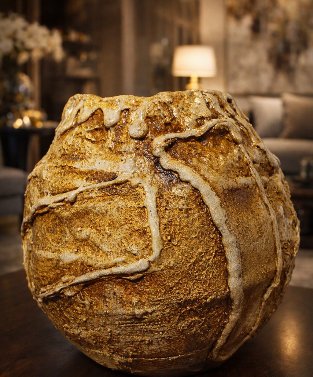 VASO ALGHERO DECORATIVO DESIGN EXCLUSIVO- 25,5X23,5X23,5