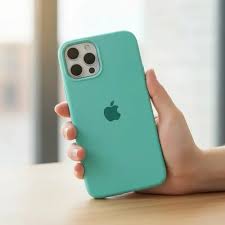 CAPA SILICONE CASE IPHONE VERDE AGUA 12/12 PRO