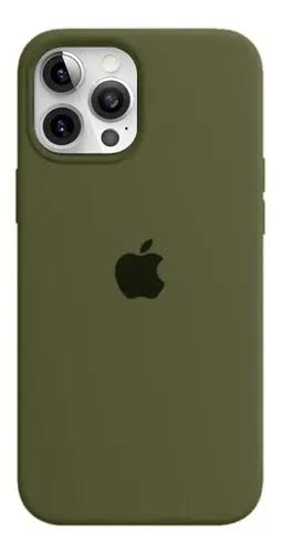 CAPA SILICONE CASE IPHONE 12 PRO MAX VERDE MUSGO