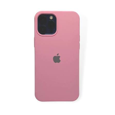 CAPA SILICONE CASE IPHONE 12 PRO MAX ROSA CLARO