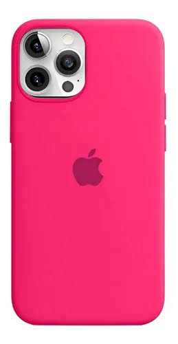 CAPA SILICONE CASE IPHONE 12 PRO MAX ROSA CHOQUE