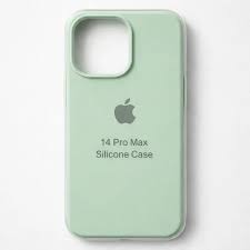 CAPA SILICONE CASE IPHONE 14 PRO MAX/PLUS VERDE PASTEL