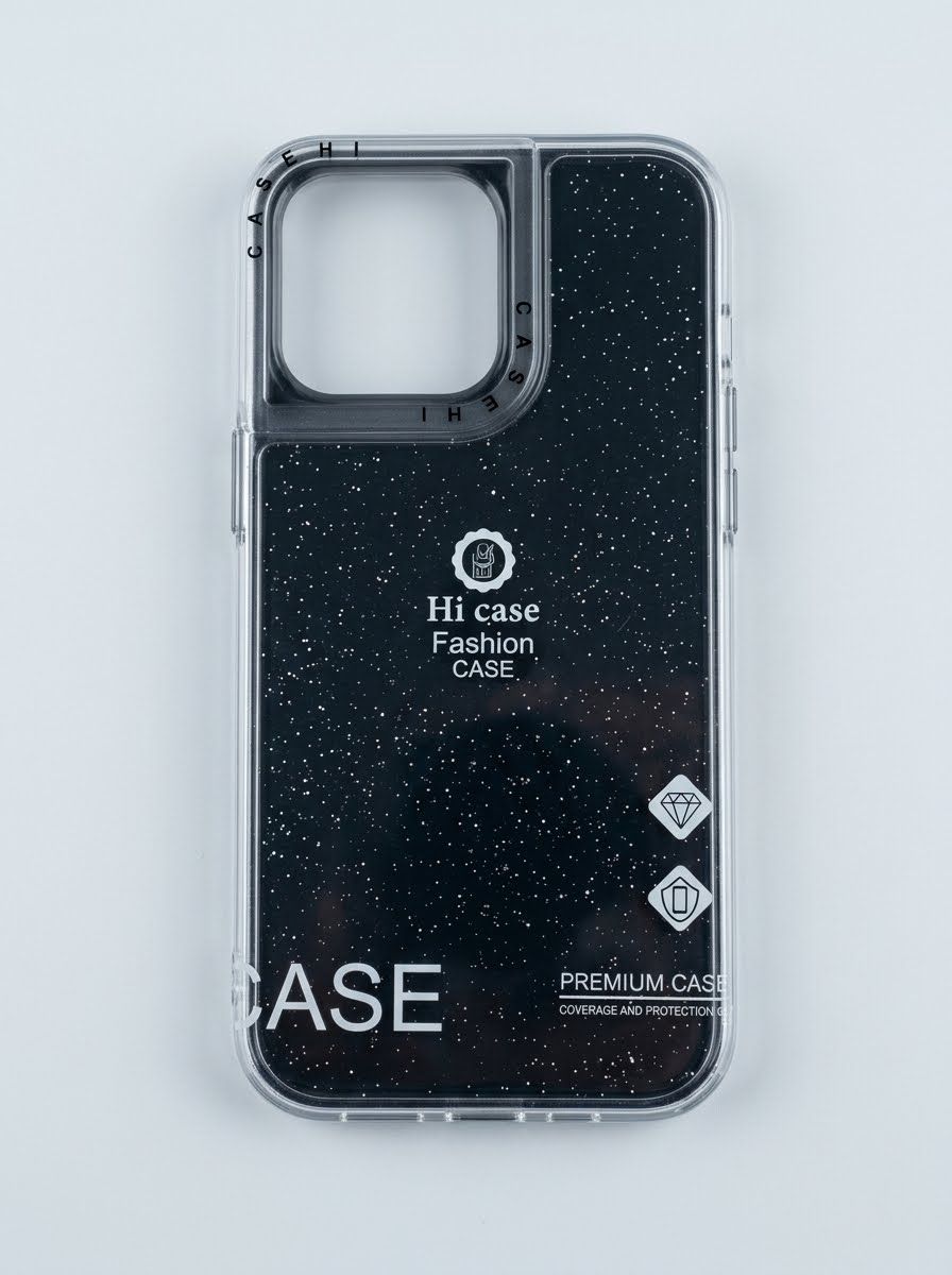 CAPA SILICONE CASE IPHONE 14 PRO MAX/PLUS TRANSPARENTE PRETA