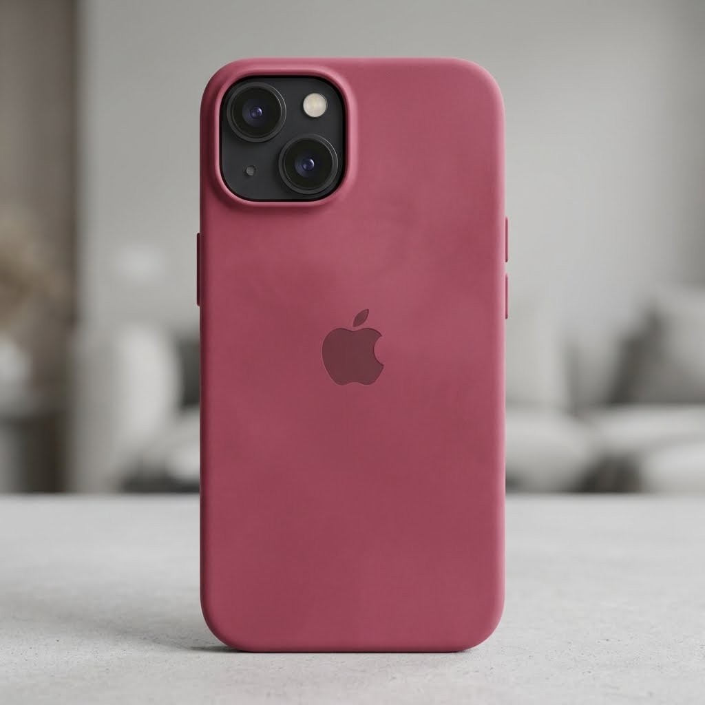 CAPA SILICONE CASE IPHONE 14 PRO ROSA GOIABA