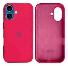 CAPA SILICONE CASE IPHONE 16 PLUS ROSA NEON